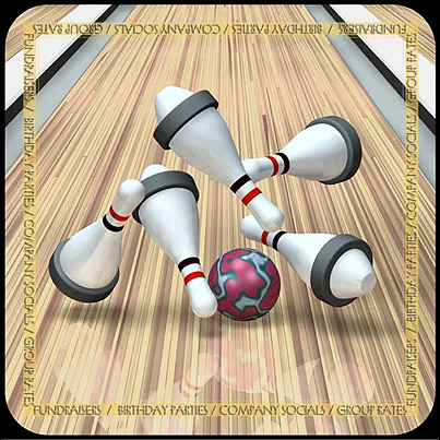 3D reproduction of a bowling game